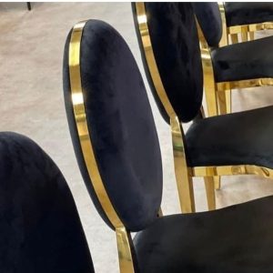 Luxury Gold Chair with Any Color Cushion